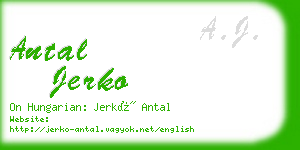 antal jerko business card